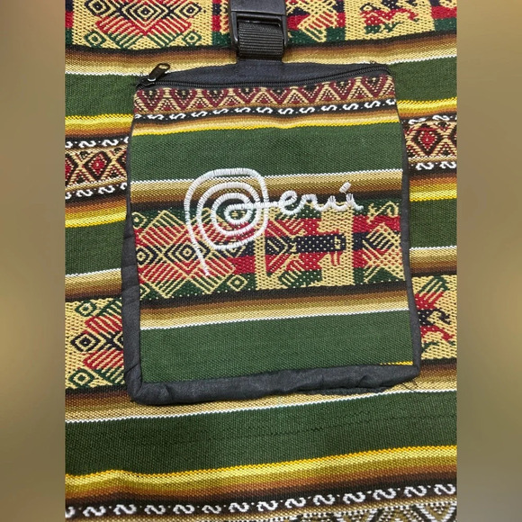 Hippie Boho Peruvian Woven Backpack. Bohemian. Coastal Cowgirl. - Picture 1 of 7